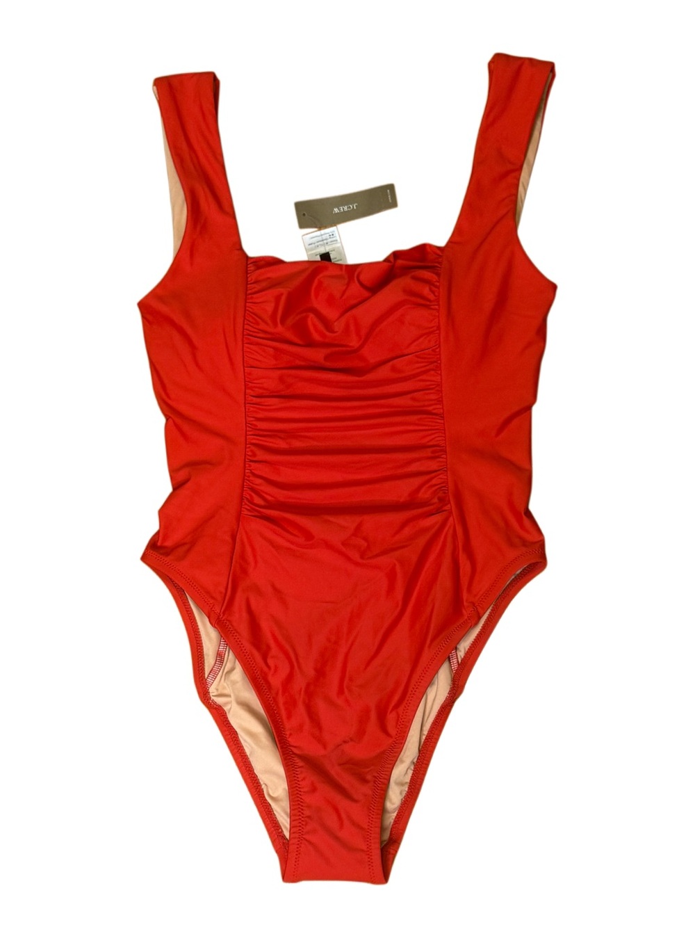 J. Crew Ruched Square-neck One-piece Swimsuit NWT